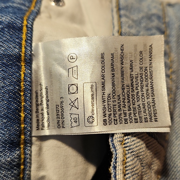 Distressed Blue Jeans Boyfriend Low‎ Waist Size 10  Nwt - Picture 7 of 10